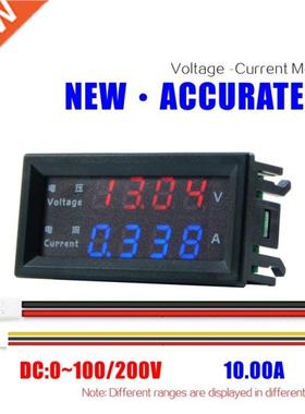 4 Digits High Precision DC 100V 200V 10A Voltmeter Ammeter D