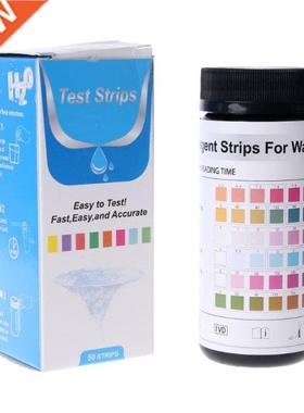 50pcs Water Test Strips 6in1 pH Nitrite Alkalinity Chlorine