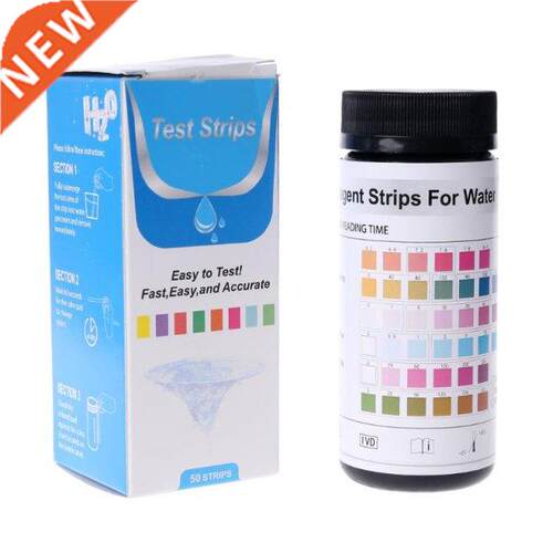 50pcs Water Test Strips 6in1 pH Nitrite Alkalinity Chlorine