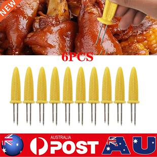 Skewer Corn Fork Holders Steel Cob Stainless 6pcs