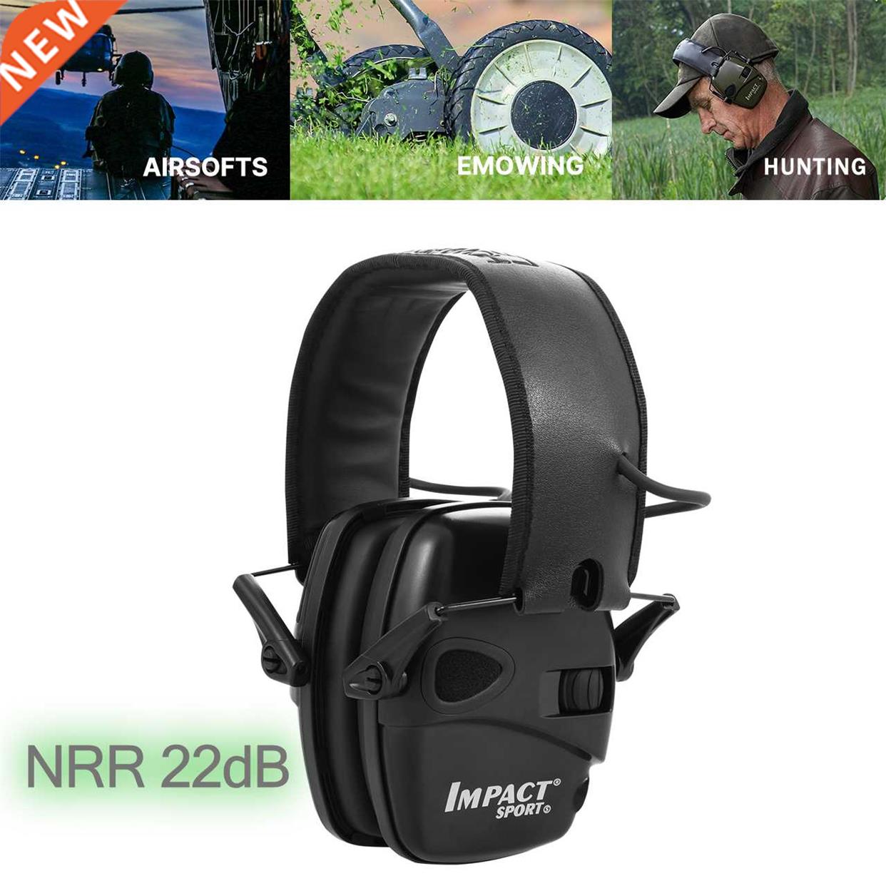 Howard Leight R-01526 Impact Sport Electronic Earmuff Shooti
