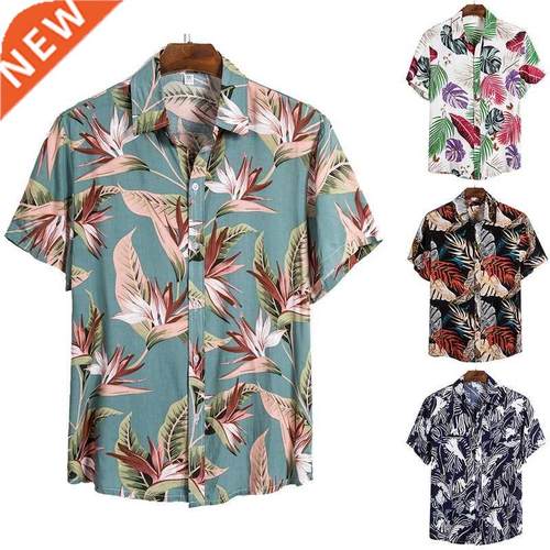2022 Hawaiian for Shirts Men Shirt Print Streetwear Men's