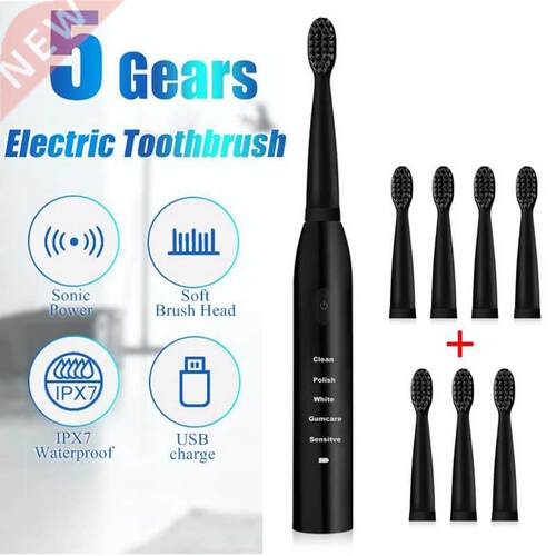 Ultrasonic Sonic Electric Toothbrush Rechargeable Tooth Brus