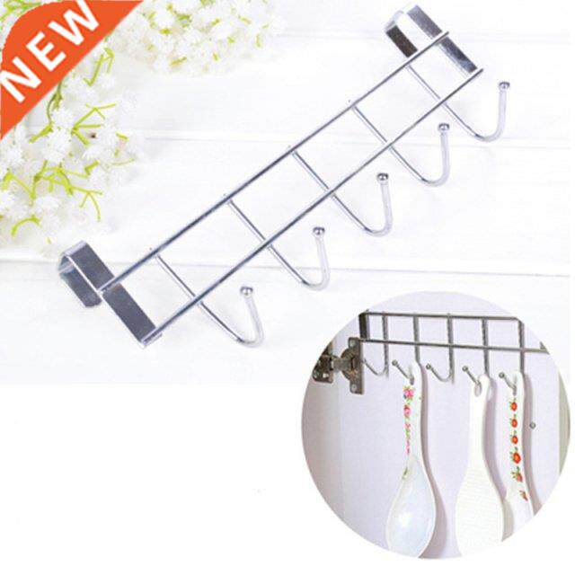 5 Hook Bold Stainless Steel Cabinet Back Hook Home Storage S