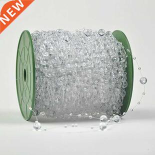 5 Meter clear Fishing Line Artificial Pearls Beads Chain Gar