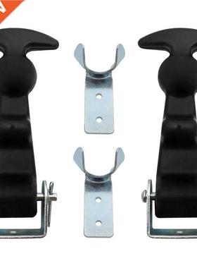 2Packs 4.7 Inch T-Handle Draw Latches with Brackets, Rubber
