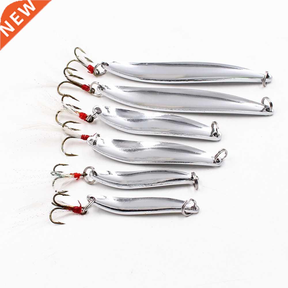 Se?uelos de Pesca de Metal con lentejuelas plateadas, cebos