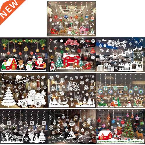 Removable Christmas Window Stickers for Children Self
