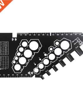 23.7x10.7cm Convenient to Use Bolt Nut Thread Measure Gauge