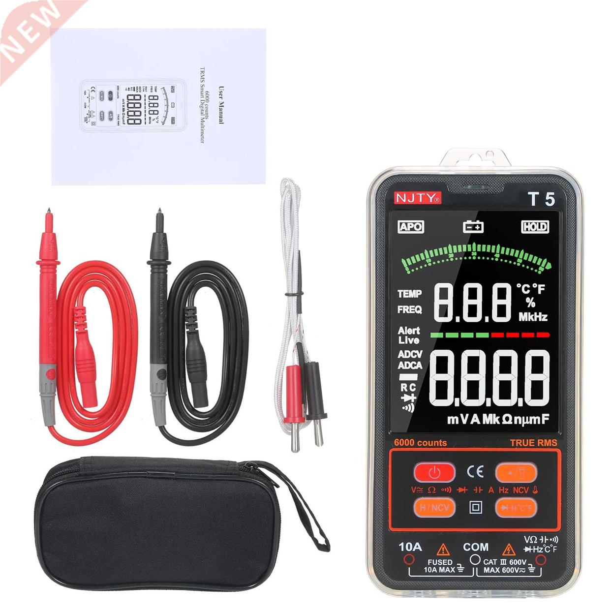 600V 10A Voltmeter Ammeter Counting True Effective Value