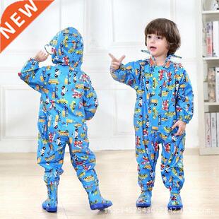 Biker Kids Raincoat Toddler Camping Boys Waterproof Jacket