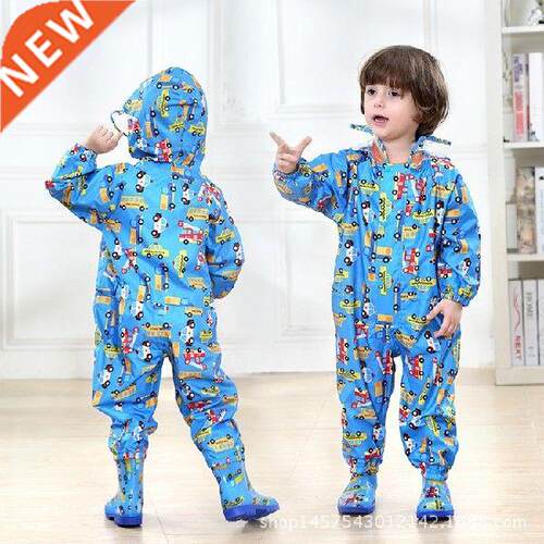 Biker Kids Raincoat Toddler Camping Boys Waterproof Jacket