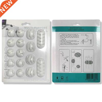 16pcs/set Home Data Cable Retainer Desktop Wire Retainer Cla