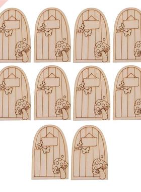 10 x Cut Wooden Mini Tiny Plain Fairy Faerie Pixie Elf Door