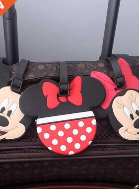 Mikey Mouse Travel Accessories Luggage Tag Silica Gel Suitca