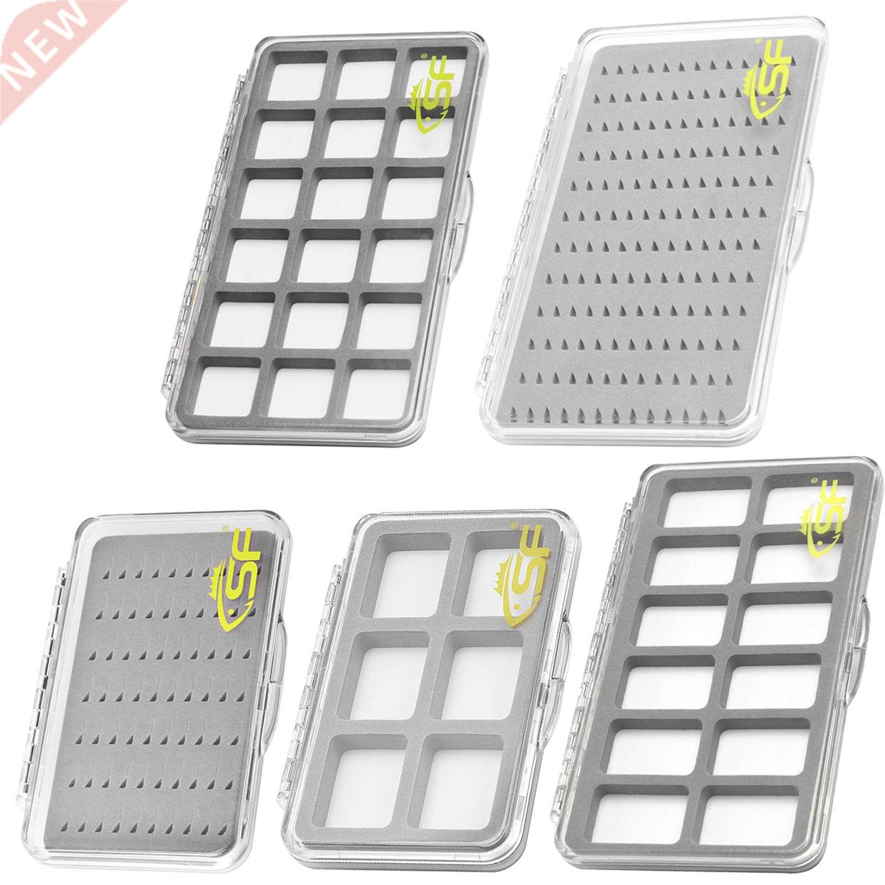 SF Slim Clear Transparent Fly Fishing Box Foam Design Inser