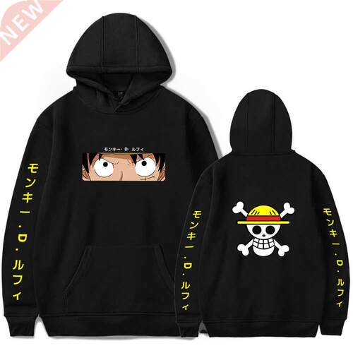One Piece Hoodie Men's Anime Hoodies Sweatshirt Monkey D. Lu