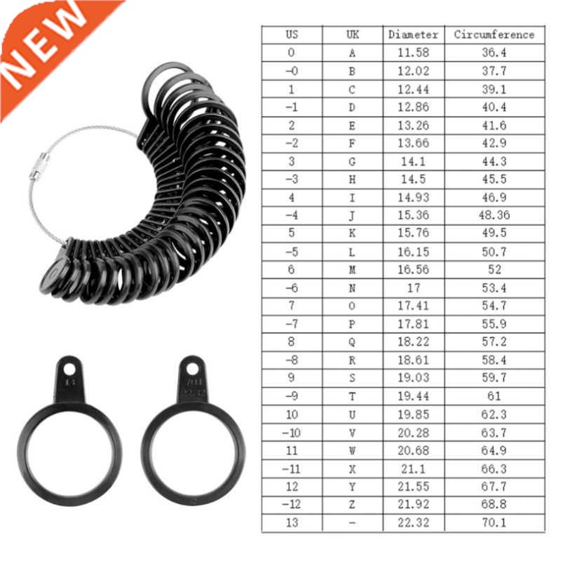 Finger Ring Sizer Plastic Jewelry Making Measurement Mandrel