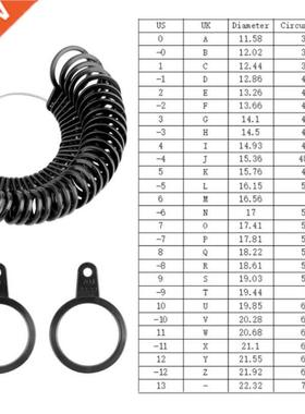 Finger Ring Sizer Plastic Jewelry Making Measurement Mandrel