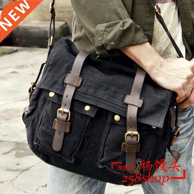 Crossbody Shoulder Bag for men Canvas Travel Bag 帆布斜挎包