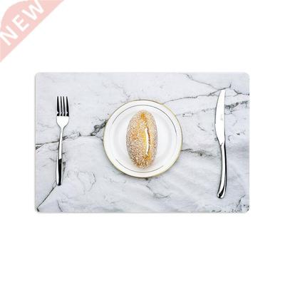 1 pc Marble Pattern Stripe PVC Mat Table Mats Plate Dish