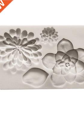 Succulents Thee Silicone Craft old 3D Fondant Soap Chocola