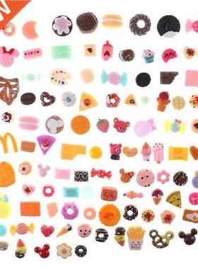 10Pcs Mini Food Cakes Donuts Biscuit Dollhouse Miniature