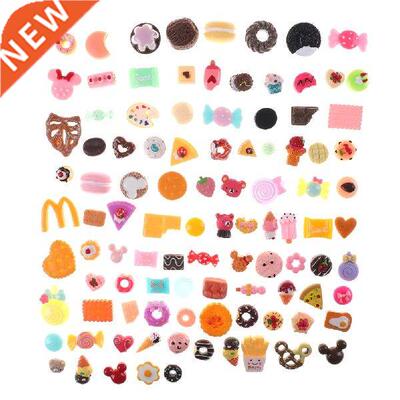 10Pcs Mini Food Cakes Donuts Biscuit Dollhouse Miniature