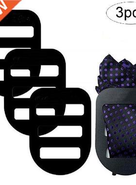 3PCS Men's Suit Pocket Handkerchief Fixed Clip Board Suit