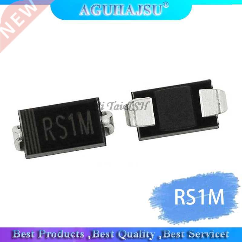 100pcs RS1M DO-214AC SMA FAST RECOVERY RECTIFIER FR107 SMD