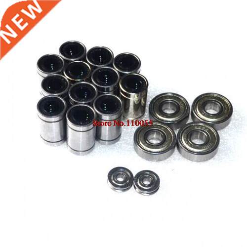 12pcs LM8UU 8mm linear ball-bearing +4pcs 608zz ball-bearing