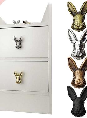 Zinc Alloy Rabbit Shape Door Drawer Cabinet Wardrobe Pull Ha