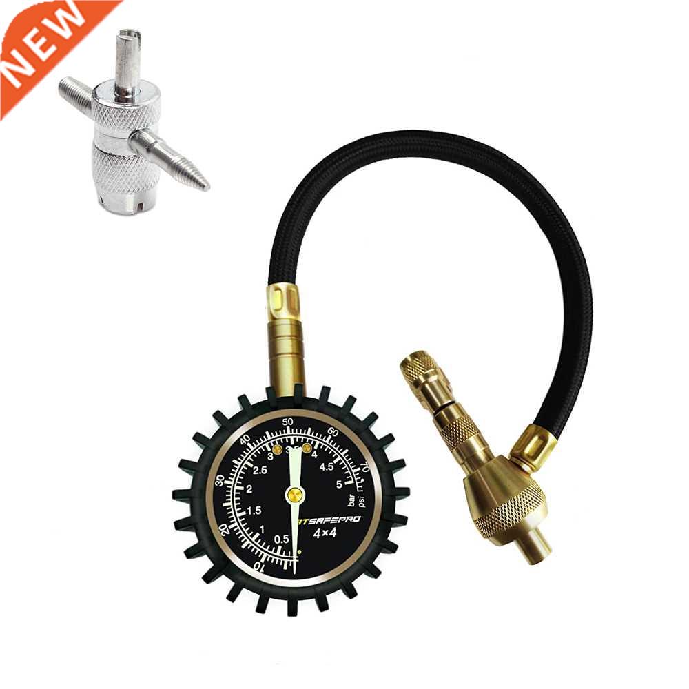 2 in 1 Machinical Car Tire Deflator Gauge 0-70 PSI/0-5 Bar 4