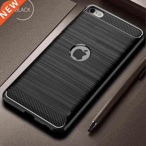 For iPhone SE 2 Case Carbon Fiber Cover Shockproof Phone Ca
