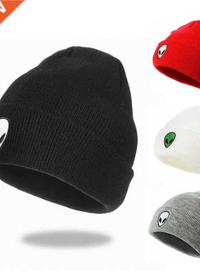 New knit hat, hip-hop style, skull pattern embroidery, skull