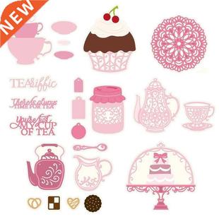 Teacups Cupcakes Layered Jam Jar TeaPot Cup Coaster Biscuit