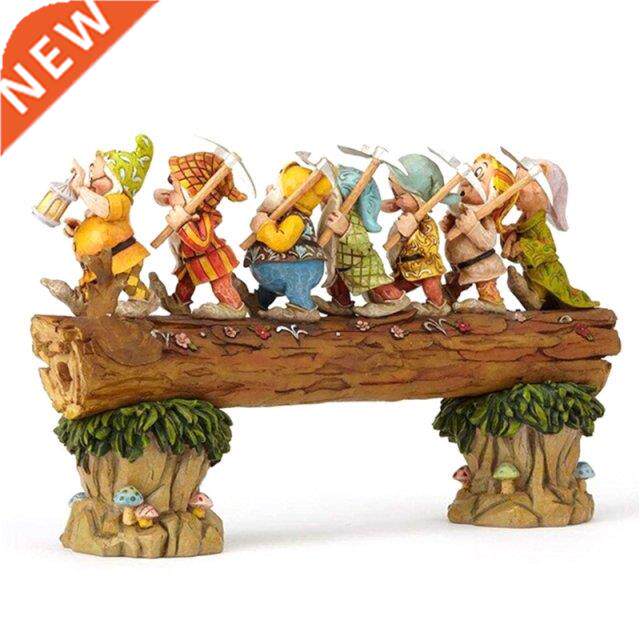 Seven Dwarf Garden Statue Figurine Trees Gnome Sculpture Res图片