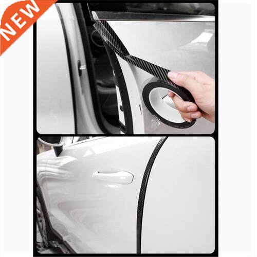 5/3cm*3m 3D Carbon Fiber Car Stickers Door Sill Scuff Anti S