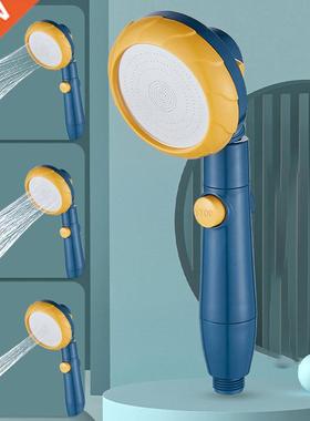 Pressurized Shower Head With Fan Massage Rainfall Showers