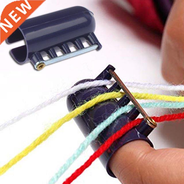 1 Pc 3 Colors Knitting Needle Thimble Braided Knuckle Jacqua