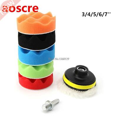 8Pcs/Set Car Polishing Pad /4/5/6/7 inch Sponge Buffing Wax