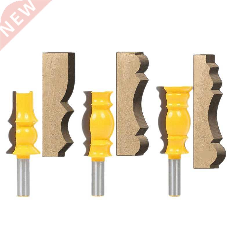 3 Pcs 1/2 Inch Shank Crown Molding Router Bit Raised Panel W