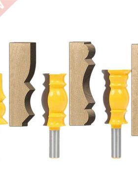 3 Pcs 1/2 Inch Shank Crown Molding Router Bit Raised Panel W