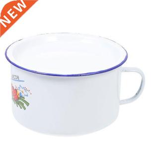 Bowl Enamel Cup Dessert Vintage Camping Plates Bread Dough