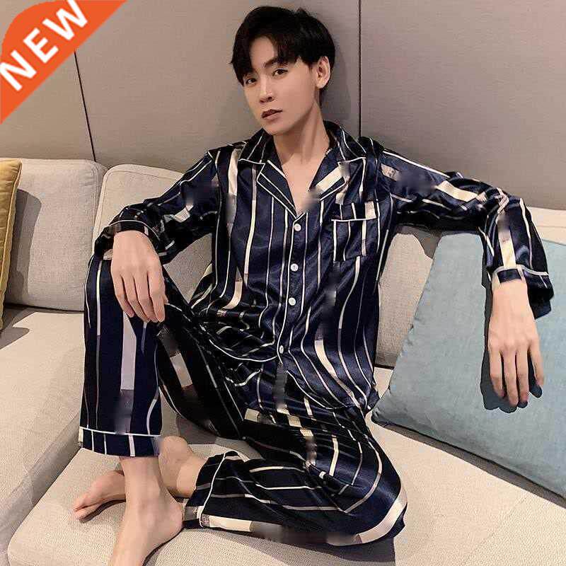 men comfortable pyjamas set 3xl 4xl 5xl long sleeve casual h