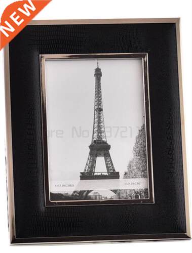Black and White Leather Photo Frame Modern Living Room Home