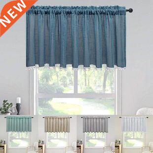 Soft Useful Ornamental Window Sheer Polyester Half-Curtain
