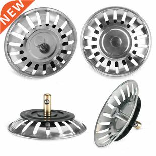 Household Stainless Steel Sink Filter Waste Plug Hair Catche