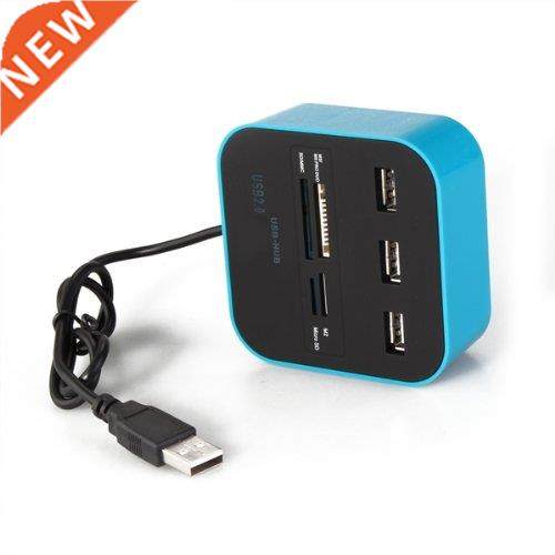 All In 1 Combo Hub USB 2.0  Ports Card Reader for SD MMC M2
