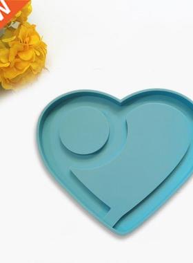 Heart Shaped Tray Epoxy Resin Mold Handmade Fruit Plate Sili